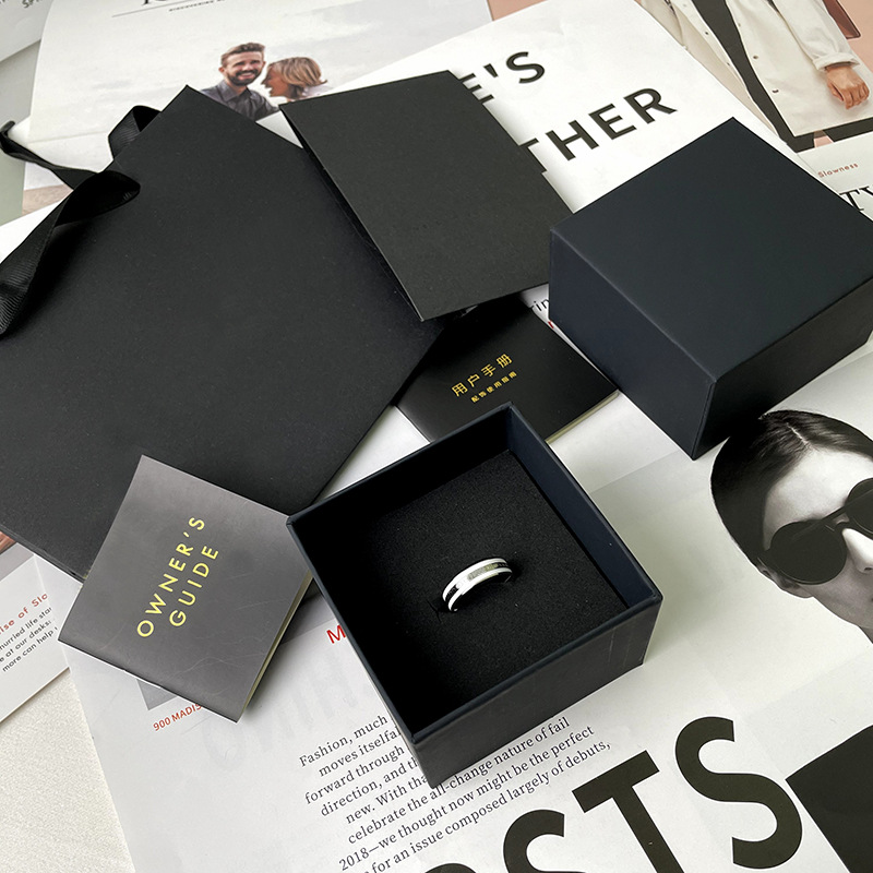 【原ogo】dw经典拉丝戒指素圈白陶瓷对戒情侣男女士ins风简约定制