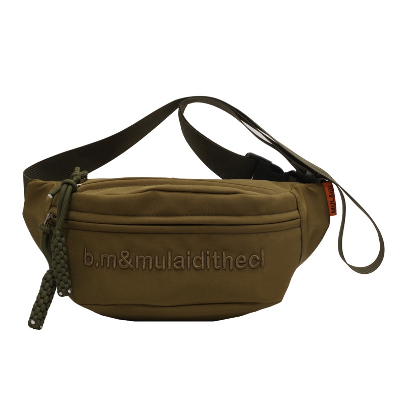 2024 New Chest Bag Men's and Women's Ins Fashion Messenger Bag Fashionable Simple All-Match Sports Waist Bag Student Embroidered Shoulder Bag women bag