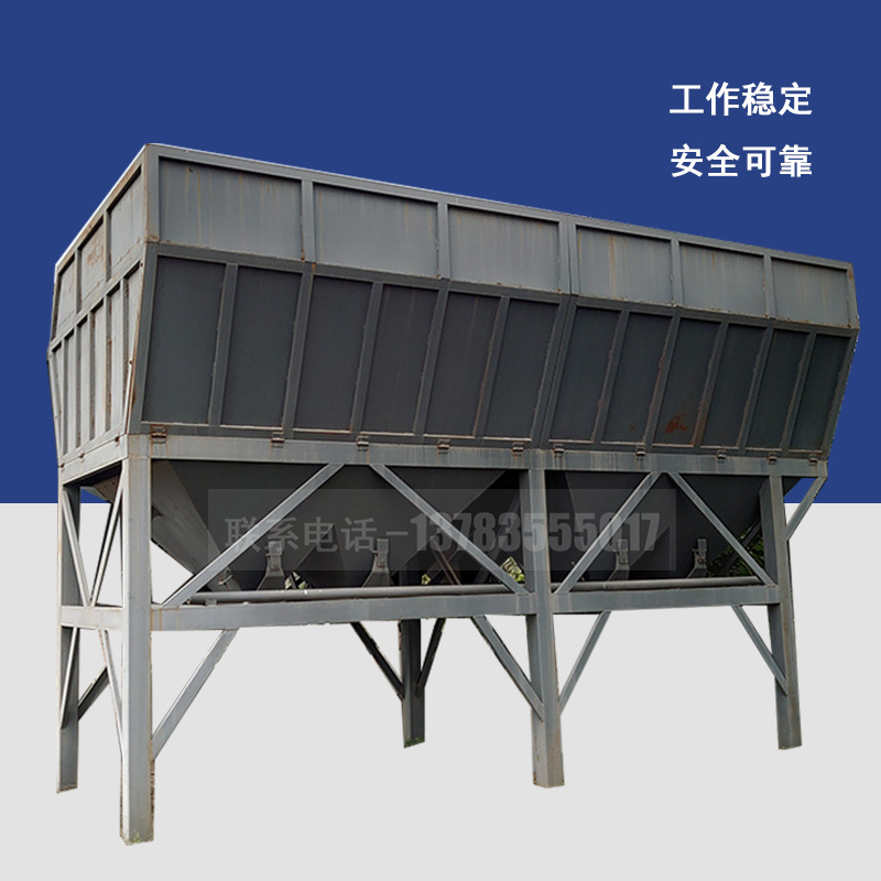 卧式多功能水泥罐 100吨移动式水泥仓 免基础方形水泥储料罐-阿里巴巴