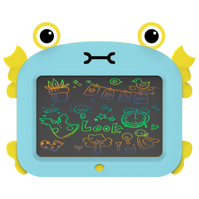 New 12-Inch Cartoon Crab LCD LCD Handwriting Board Early Education Graffiti Drawing Board Small Blackboard Writing Board