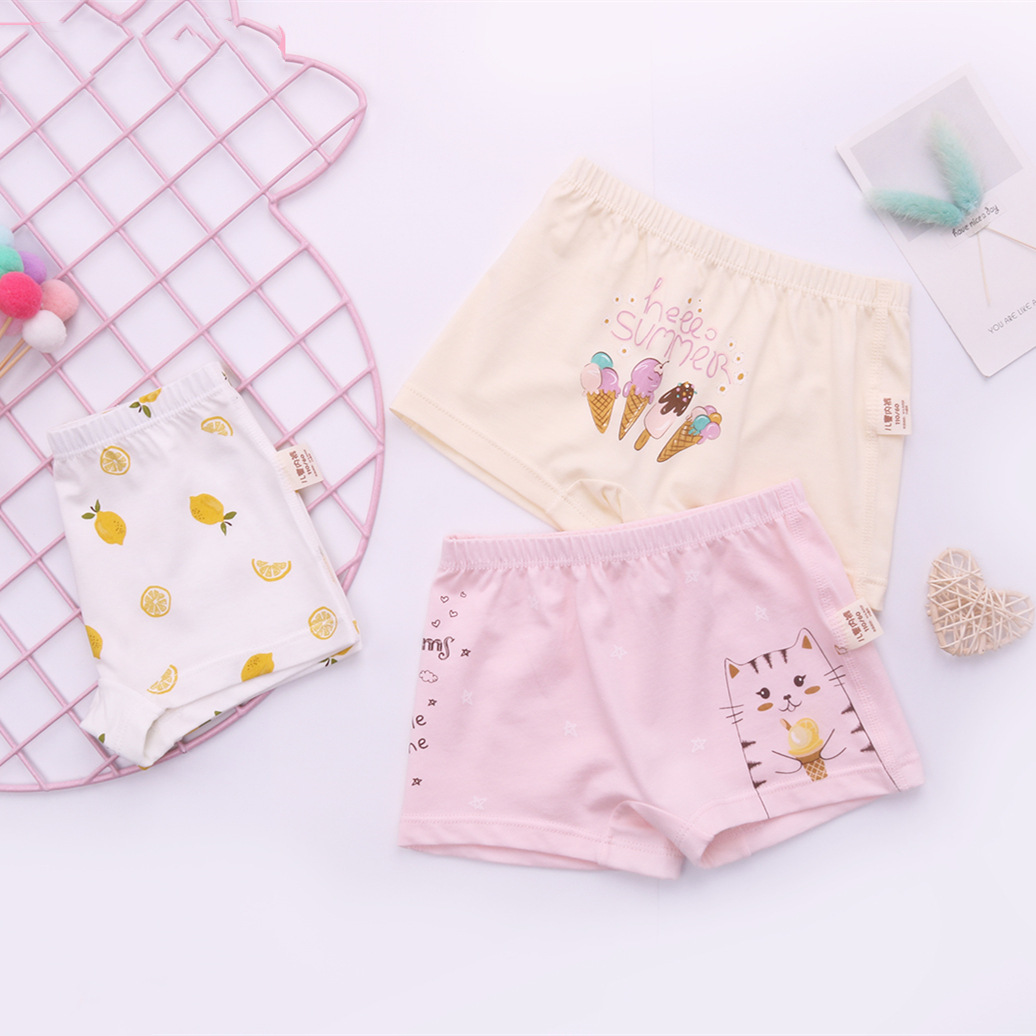 女童内裤儿童内裤平角女孩底裤大中小童莫代尔棉学生内裤卡通可爱