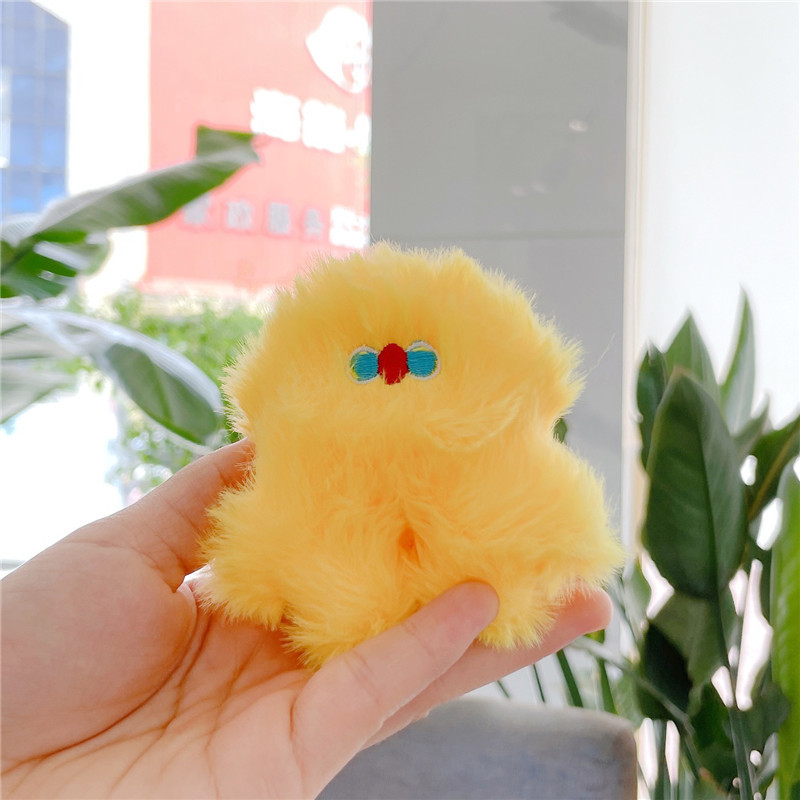 Internet Hot Cute Ins Pink Stupid Plush Doll Bag Bag Charm Accessories Doll Pendant Keychain Wholesale