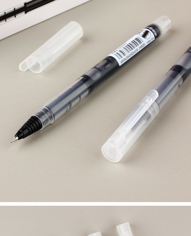 英雄直液式中性笔速干笔全针管水笔签字笔直液笔走珠笔简约学生笔