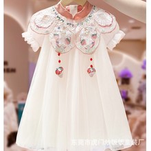童装巴拉巴拉尾单品牌杂款包 2023女童公主裙汉服夏广州童装