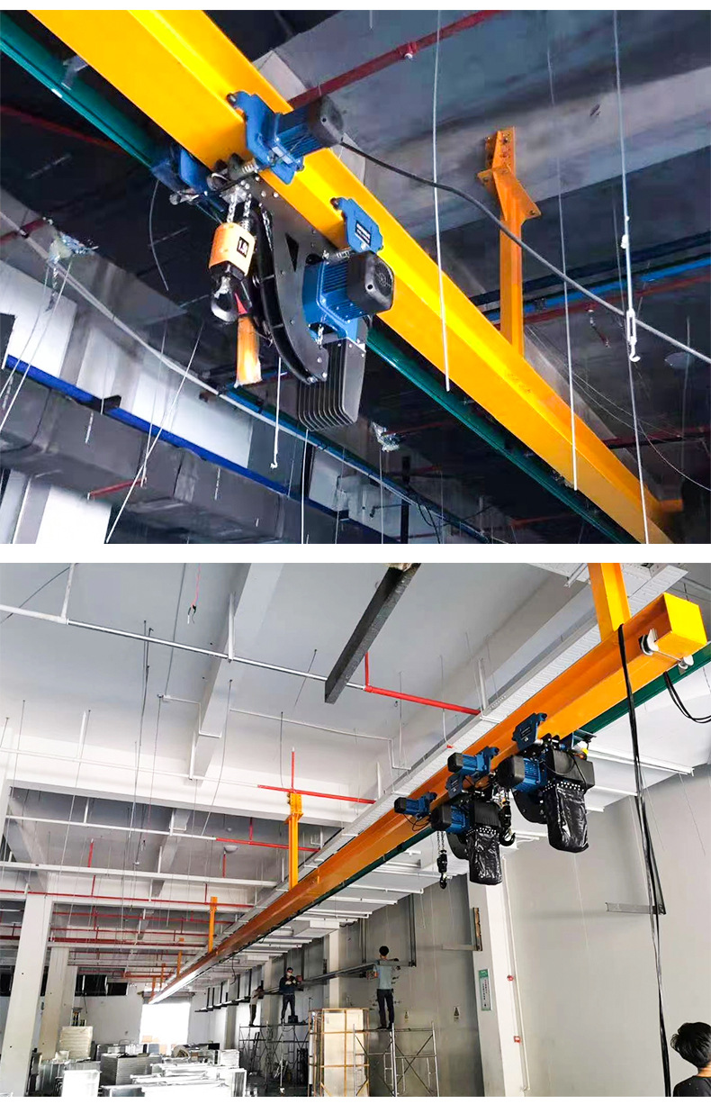 欧式单梁起重机小型简便行车运行轻便欧式单梁悬挂起重机单轨起重