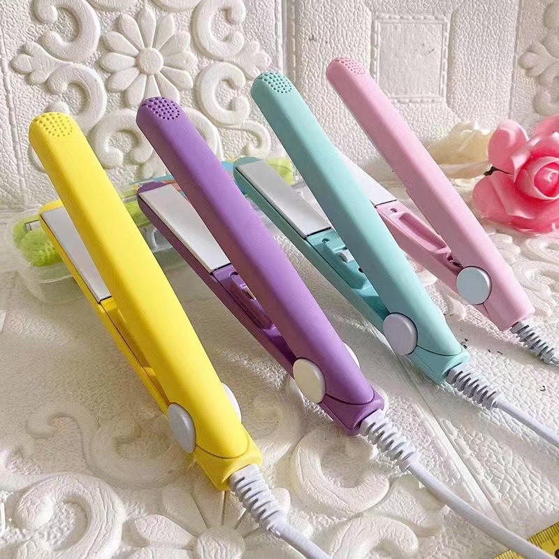 european standard mini hair straightener hair straightener small splint electric splint ceramic roll straight dual-purpose curler splint foreign trade