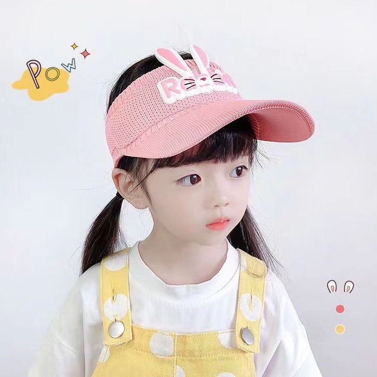 Summer New Children's Sun Hat Baseball Cap Baby's Sun Hat Foreign Trade Boys and Girls Topless Hat Cartoon Peaked Cap