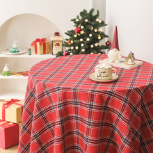 圣诞背景布拍照桌布景ins网红格子雪花红色绿色节日创意儿童幕布