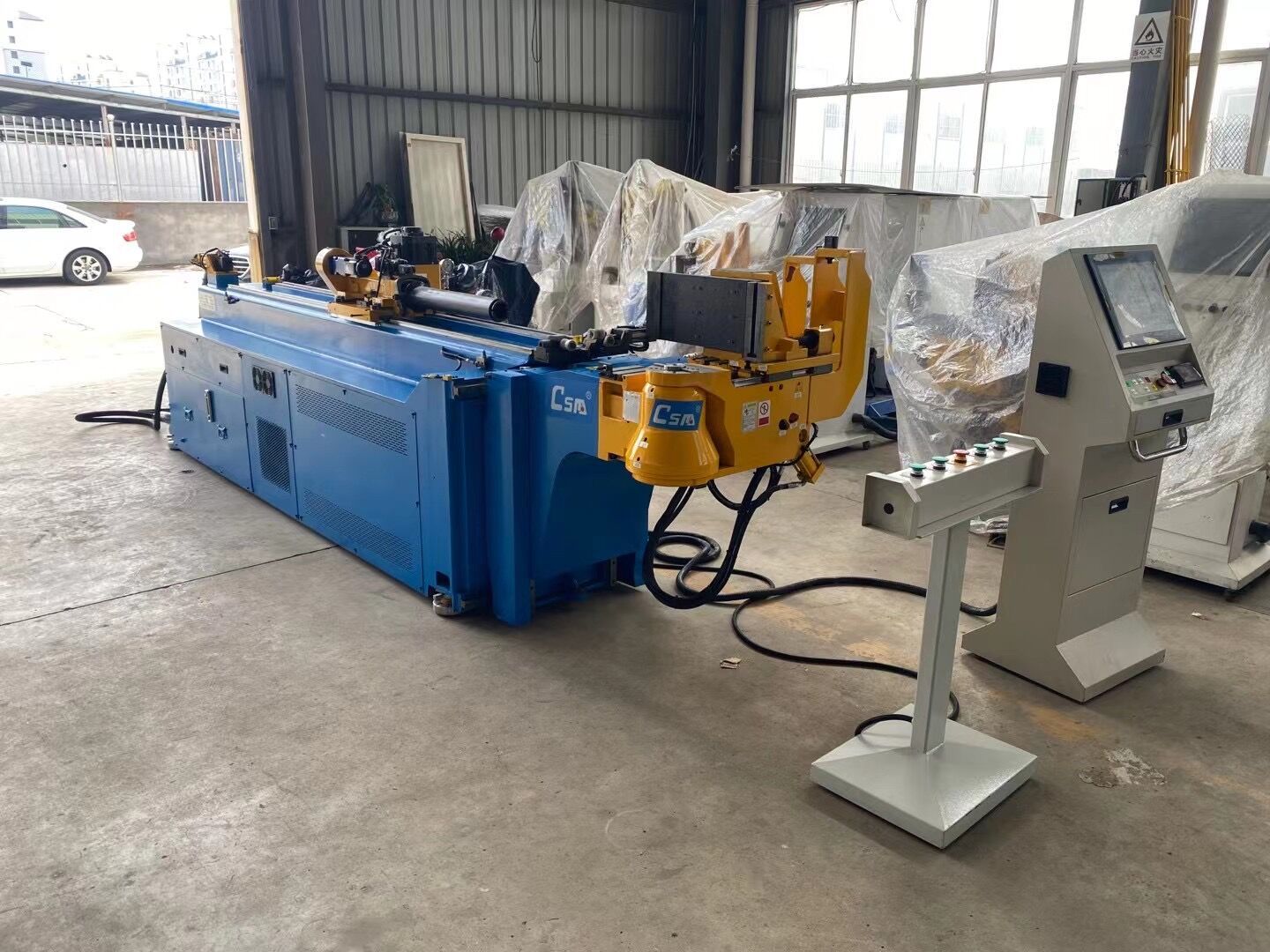 乔升品牌(二手)油电混合型三维立体三层模五轴数控弯管机