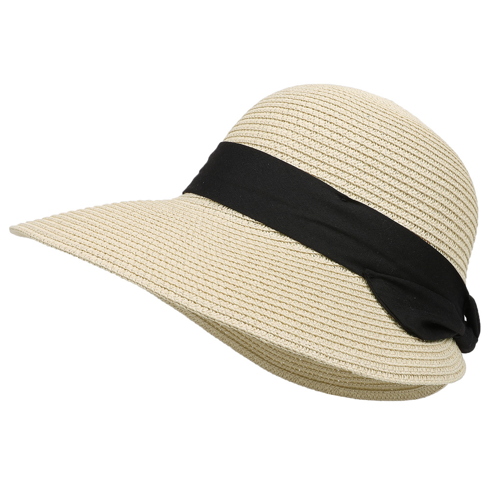 Straw Hat Spring and Summer New Leisure Play Beach Hat Woven Women's Korean Sun Hat Outdoor Sun-Shade Sun Protection Hat