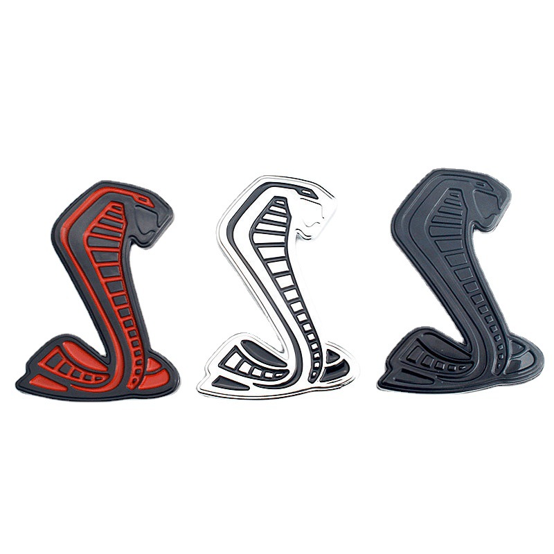 适用于 福特野马gt500眼镜蛇车标中网标 后备箱尾标 改装车贴