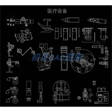 洗cad图库素材施工图CAD理发店美容美发18室内设计器材图块工装