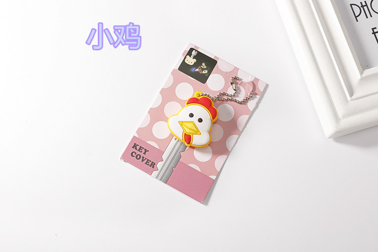 Pvc Soft Rubber Led Light Cartoon Key Cover