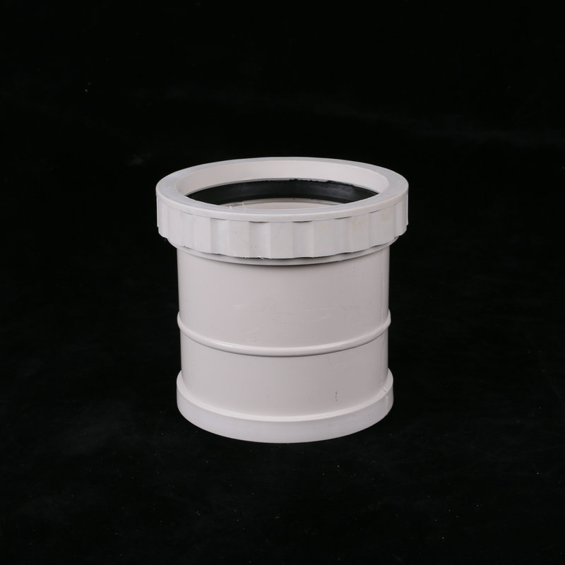 现货pvc排水管件伸缩节 白色pvc伸缩节 螺纹伸缩节排水管件批发