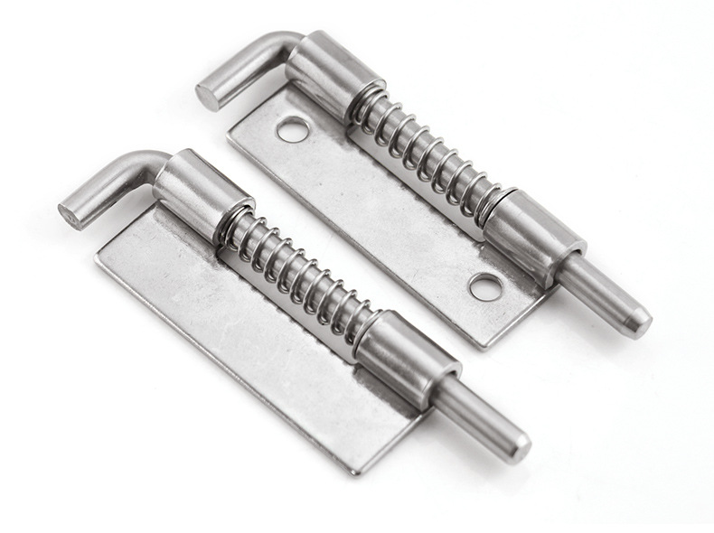 304不锈钢弹簧插销cl225配电箱柜门暗装铰链焊接左右可拆卸小合页