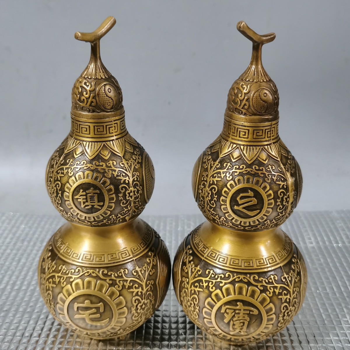 仿古纯铜八卦葫芦镇宅之宝风水摆件乾隆年制镇宅工艺品摆件批发