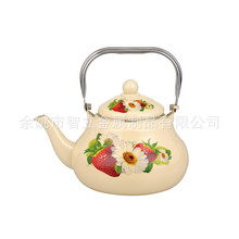 新中式1.5/2.0/2.5L梨型壶搪瓷珐琅茶壶搪瓷壶水壶茶壶
