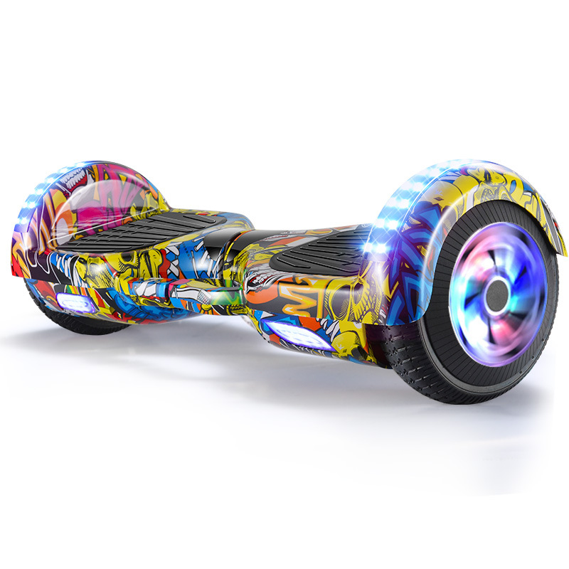 5寸平衡车hoverboard儿童手提款平衡车发光轮智能体感车无铝板