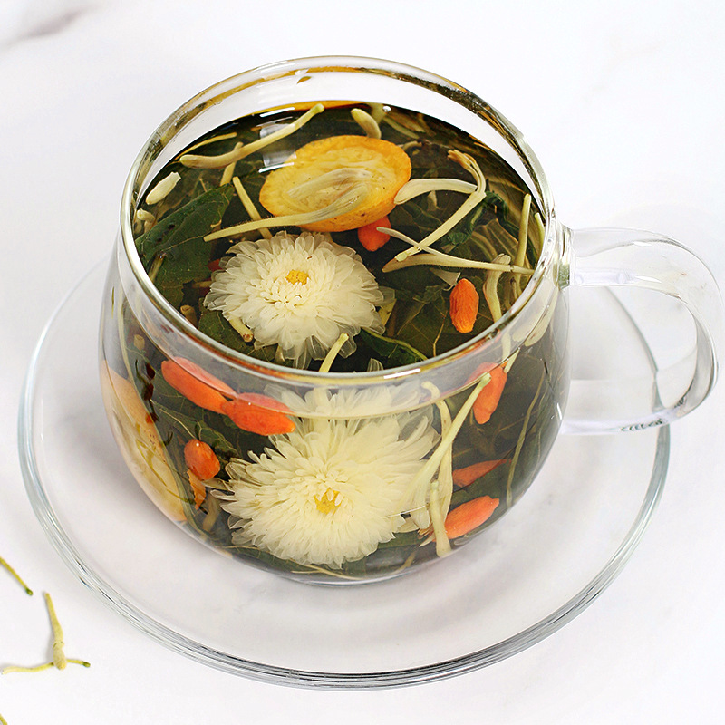 Honeysuckle Chrysanthemum Tea Dandelion Mint Folium Mori Tea Dried Kumquat Wolfberry Tea Chrysanthemum Tea Wholesale Delivery Herbal Tea