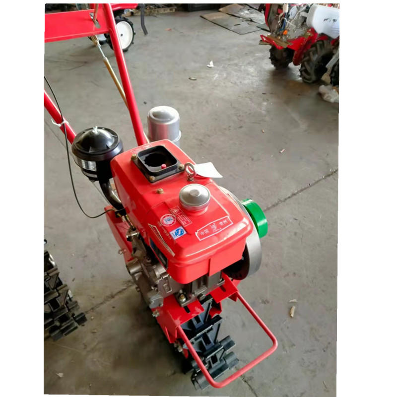 链轨独轮微耕机窄行距犁地小红牛除草松土柴油水冷8马力微耕机