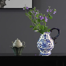 陶瓷花瓶新中式青花瓷客厅干花插花器玄关家居饰工艺品餐桌摆件
