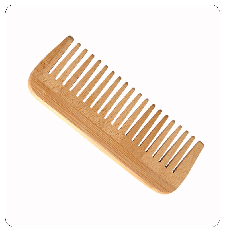 天然楠竹宽齿手梳加厚卷发梳直发梳头皮按摩经络美发木梳女造型梳