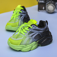 儿童男童鞋2022新款春夏季透气网面单鞋女童运动鞋韩版休闲跑步鞋