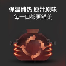 L^盖变碗陶瓷锅围炉煮茶石锅砂锅煲汤炖锅不粘锅单底通用无其