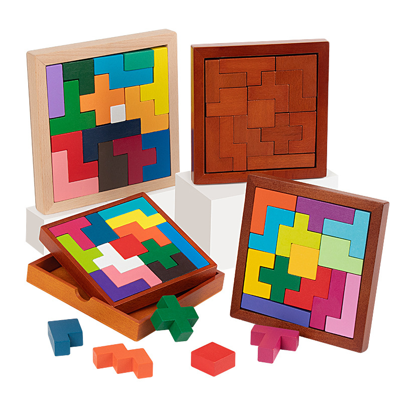 智力俄罗斯方块拼图积木儿童玩具3-4-6岁早教男孩女孩儿童动脑