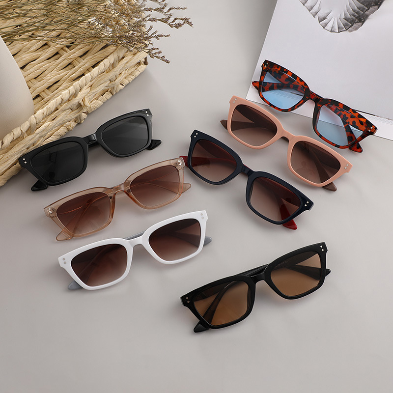 2022 Internet Celebrity Same Fashion High-Grade Sunglasses Ins Style Korean Style Concave Shape Small Frame Anti-Dazzling Sunglasses