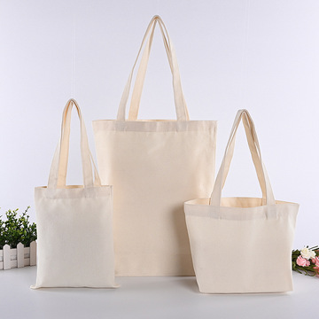 帆布袋水洗折叠购物袋定做手提拉链棉布购物白色