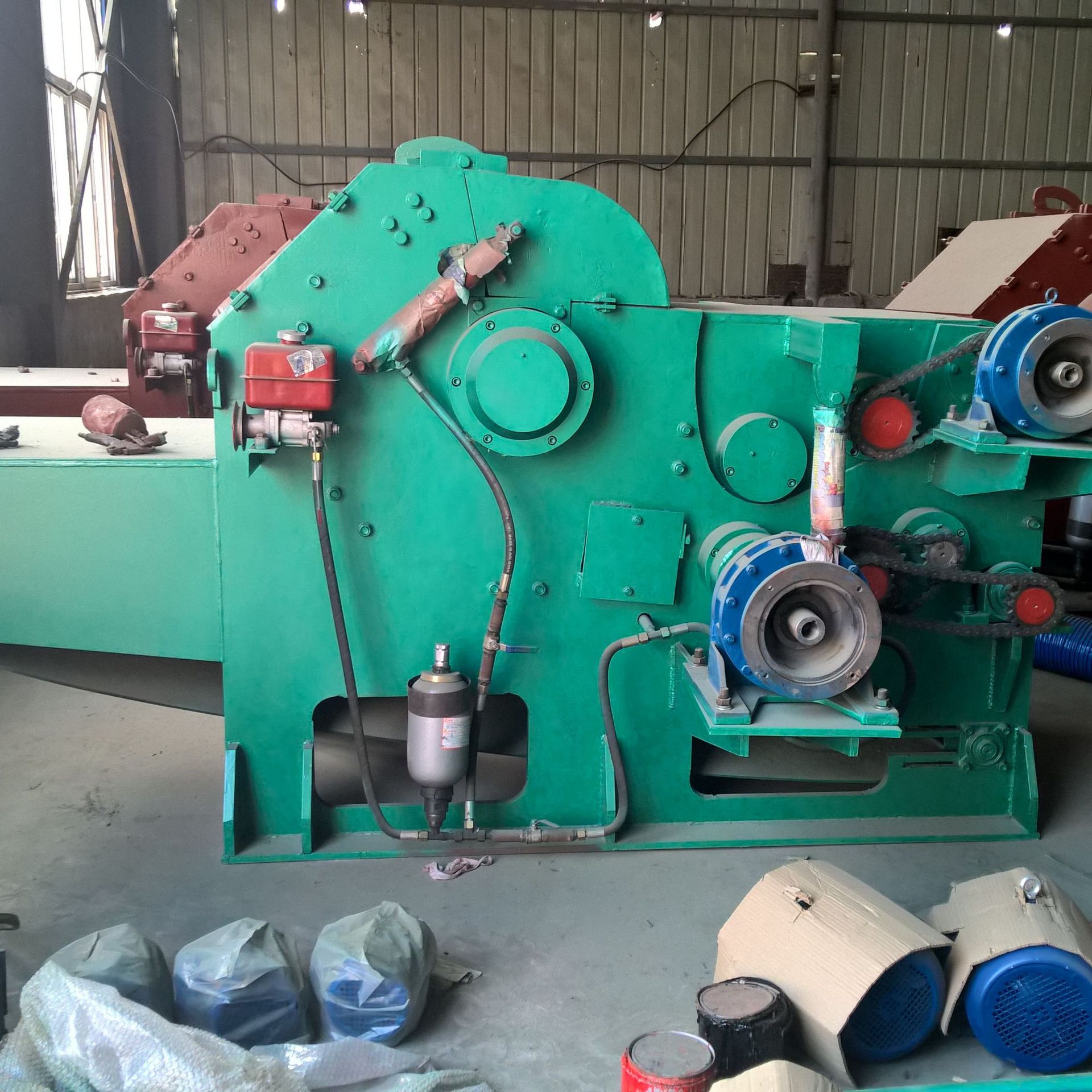 自动进料 木材木板切片机 218鼓式削片机价格 竹木削片机设备