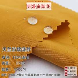 天丝棉 仿棉涤纱 棉感竹节 工装服 羽绒服 鹅牌 户外品牌面料