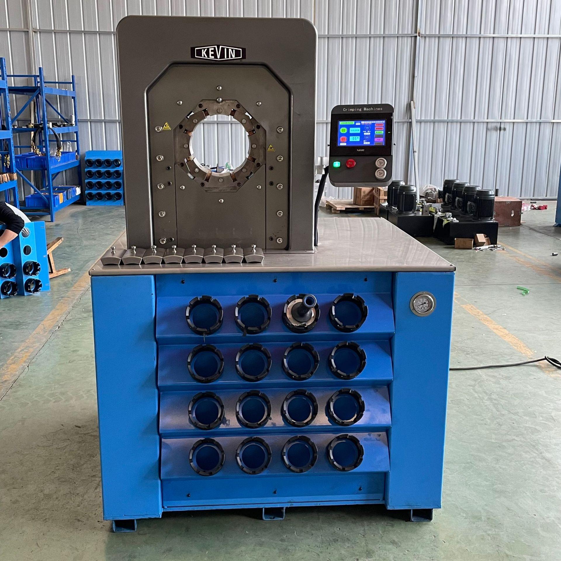 凯文拓油田用高压复合软管扣压机 啤喉机 柔性复合管扣管机