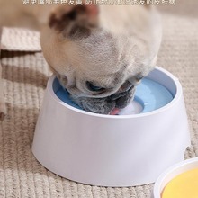 狗狗漂浮喝水碗不湿嘴防打翻水盆猫咪水碗宠物护颈饮水器狗碗用品