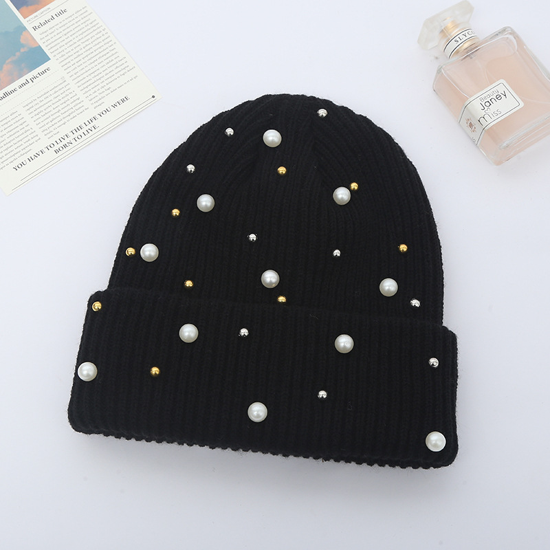New Ladies Autumn Winter Korean Wool Hat Cute Fashion Solid Color Knitted Hat Cable-Knit Pullover Baby's Knit Hat