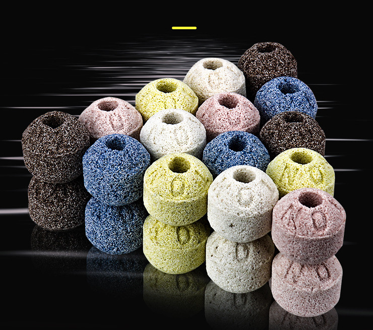 40斤五色石英球纳米过滤细菌鱼缸球材料屋生化陶瓷环石英鱼缸球