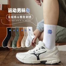 美津浓运动袜男透气篮球羽毛球跑步夏季加厚女中筒吸汗透气袜子