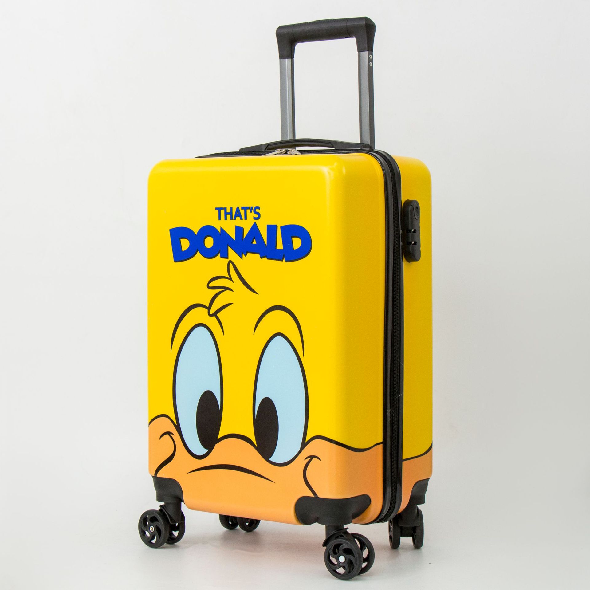 20寸卡通儿童拉杆箱大黄鸭图案登机箱厂家批发礼品拉杆箱印刷logo