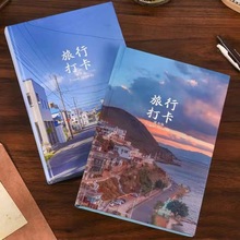 旅行打卡手帐本盖章本纪念册印刷 旅游地图风景记录笔记本定 制