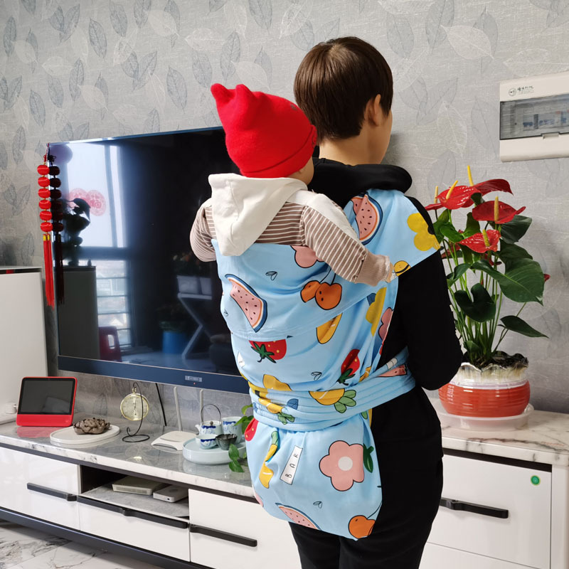 云南四川贵州春秋季婴幼儿棉布背带老式传统宝宝背布裙后背前抱式