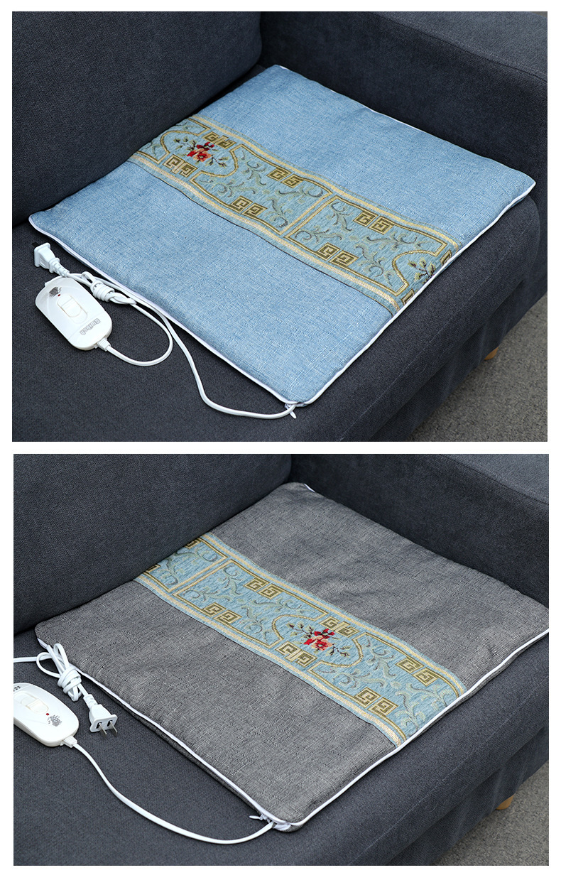 电加热艾绒坐垫 办公家用艾灸坐垫 电热艾草坐垫艾叶坐垫批发