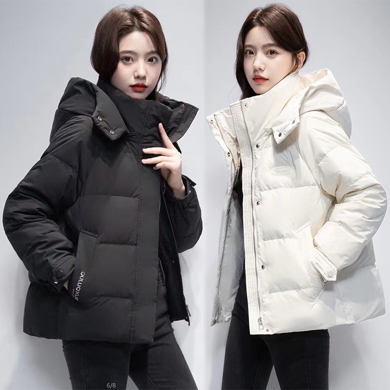 Same Style as Those Sold in Malls Genuine down Jacket Women's Short 2023 Winter New Fashion Korean Style Hooded Jacket Clearance Fashion