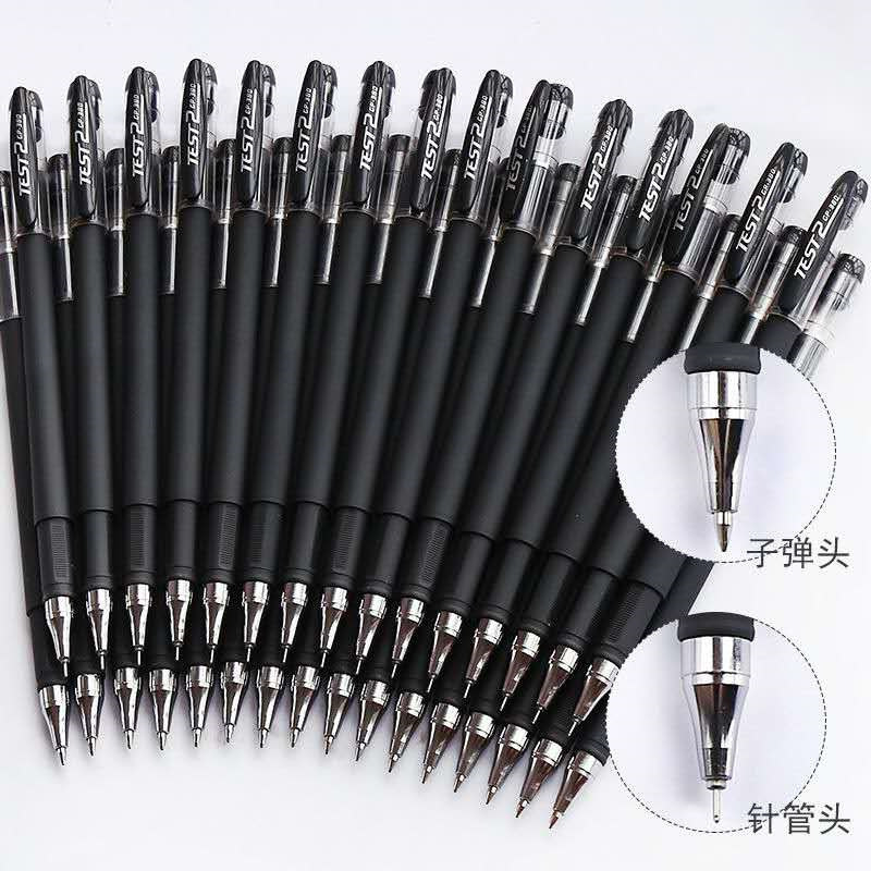 Ballpoint Pen Gel Pen Black Matte GP-380 Office Signature Pen Learning Stationery Pen Exam Factory Wholesale