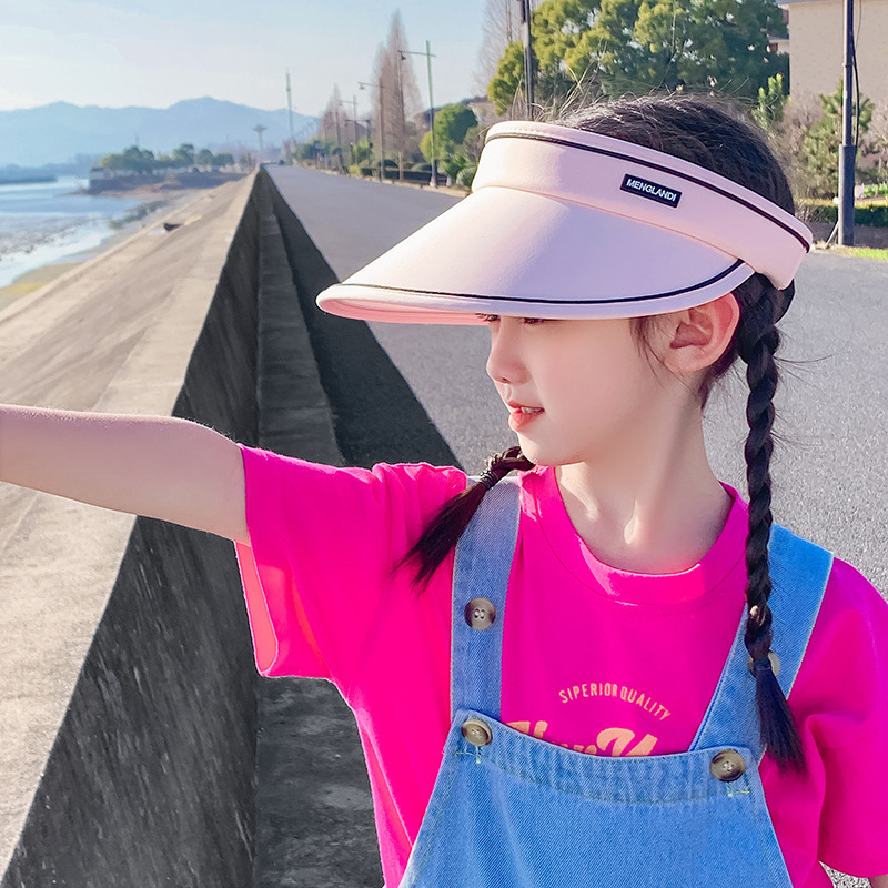 Children's Sun Hat Wholesale Uv Protection Summer Sun Hat Foldable Visor Girls Big Brim Sun Hat