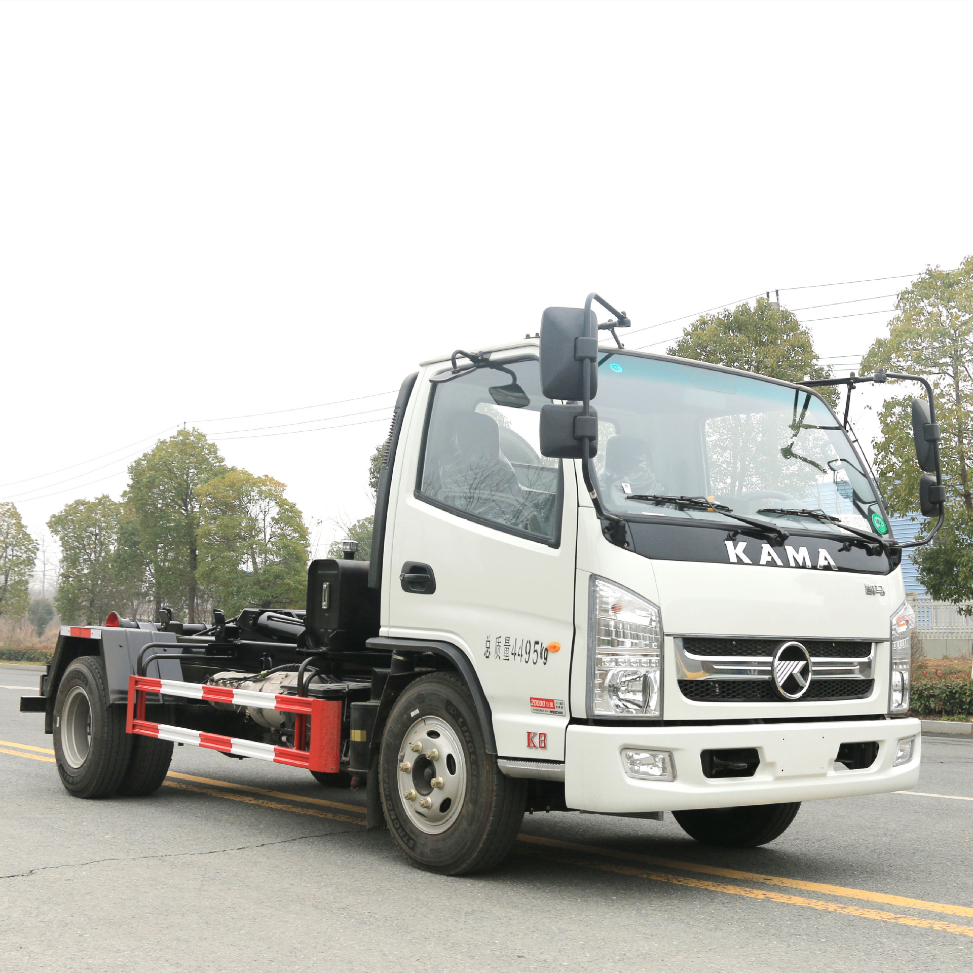 凯马5方勾臂垃圾车生产厂家 勾臂压缩垃圾清运车 生活垃圾转运车