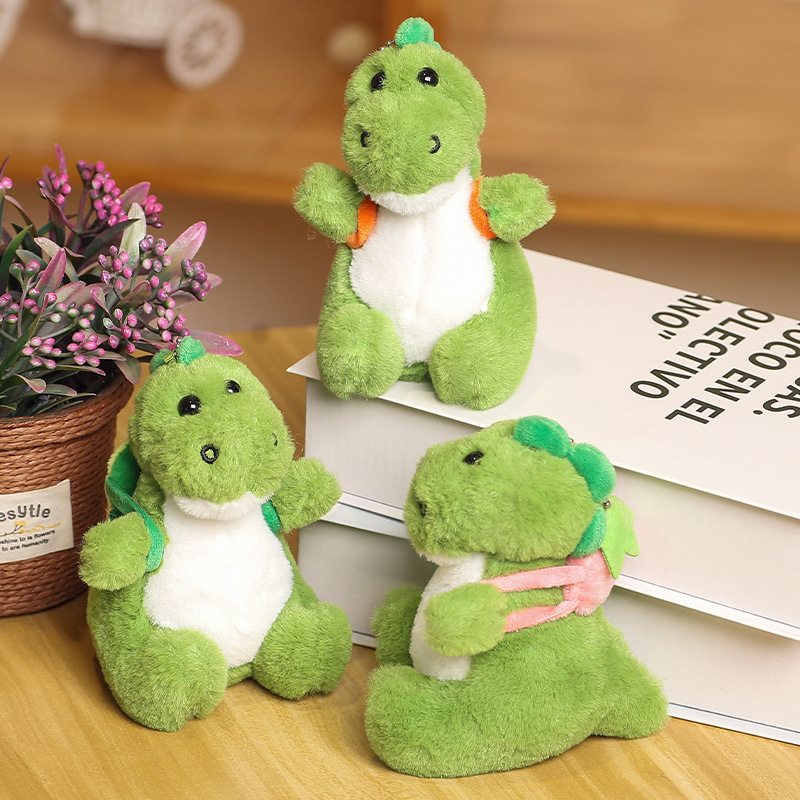 网红绿恐龙挂件可爱呆萌背书包小恐龙钥匙扣毛绒小公仔毛绒玩具