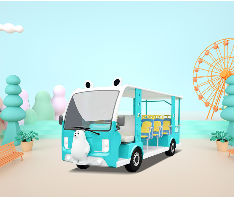 23座观光游览电动车燃油观光车电动看房车厂家社区保安巡逻车宇通