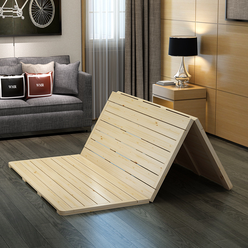 定制硬板床木质床板可折叠木质排骨架1.8米双人加宽床架