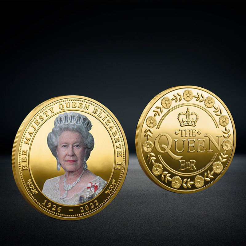 伊丽莎白二世英国女王纪念章 跨境纪念币 徽章 硬币 活动礼品批发